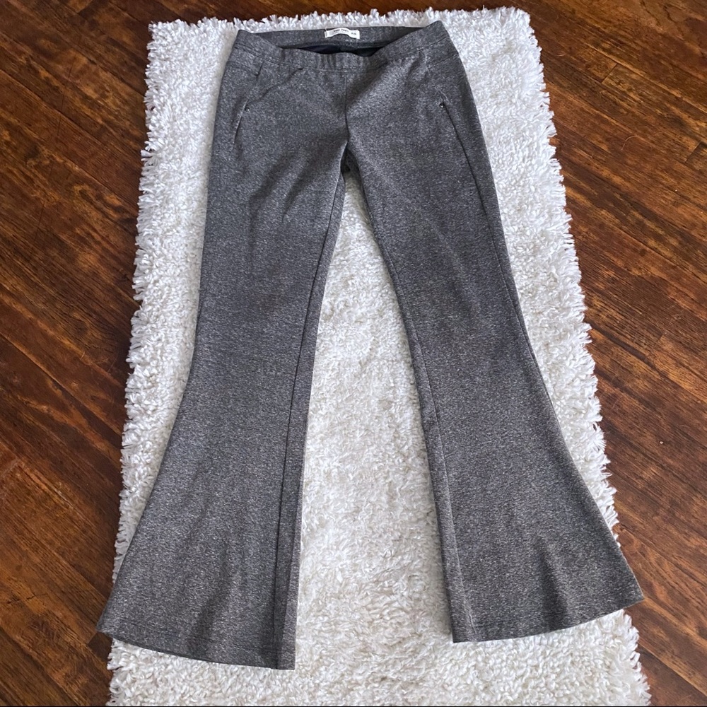 Free People Gray Flare Boot Cut  Pants SZ M Medium